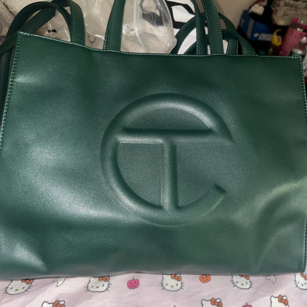 Telfar Dark Green Tote Bag